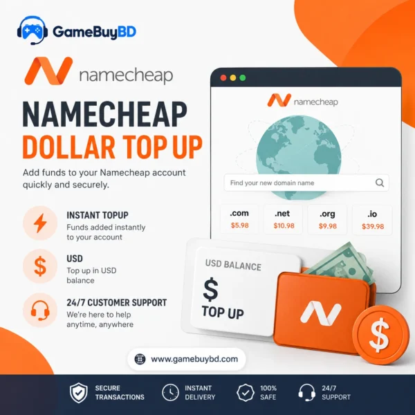 Namecheap Dollar Topup GameBuyBD