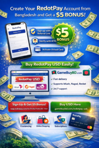 Create RedotPay Account . GameBuyBD