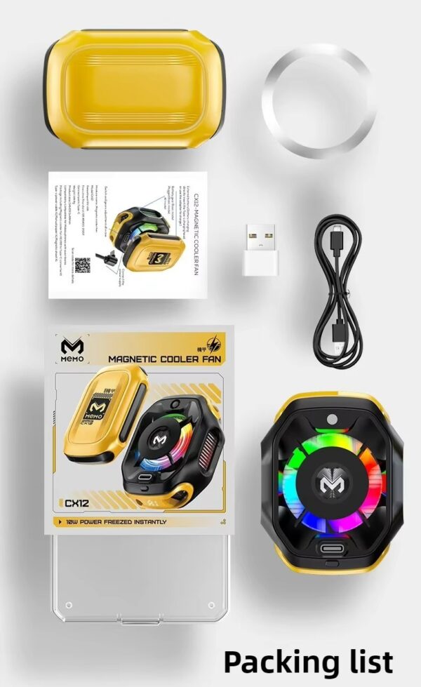 MEMO CX12 Mobile Cooler Radiator with Digital Display and Battery