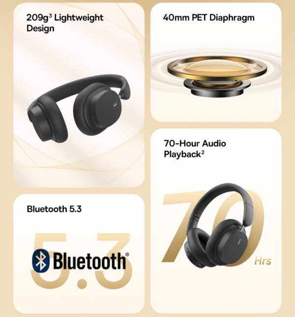 Baseus Bowie D05 Bluetooth Headphone