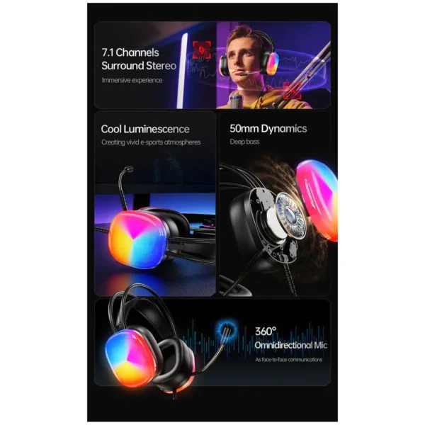 Awei GM11 Pro Gaming Headphone With RGB