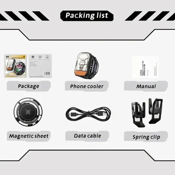 Memo CX14 Phone Cooler with 2000mAh Battery Pack
